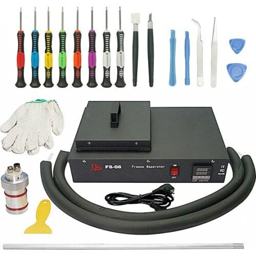 9 inchs FS-06 LCD Touch Screen Separate Frozen Freezer SeparatorLiquid Nitrogen separator Machine For s7edge s8 s6 s9