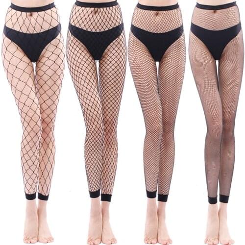 Hollow Out Sexy Pantyhose Black Mesh Stockings Jeans Stretch Bottoming Stocking Fishnet Stockings Tights High Quality Female
