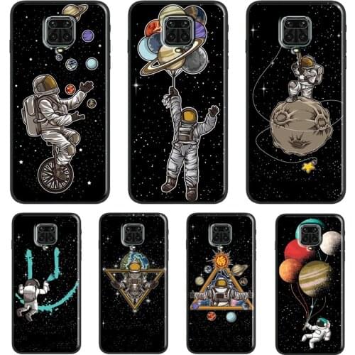 Astronaut Space Art Funda For Xiaomi Redmi Note 10 Pro Note 9 Pro Note 8 Pro 7 K40 8T 9S 9A 9C 9T Case Cover