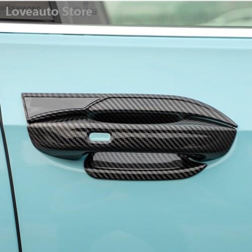 For Volkswagen VW Golf 8 MK8 2020 2021 Car Door Handle Cover Body Pull Bowl Chrome Exterior Decoration Accessories