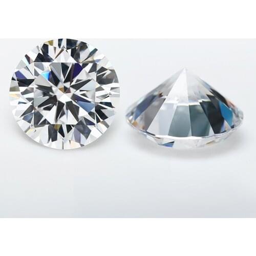 DVVS white color Synthetic moissanite diamonds 1ct-6ct 8 hearts & 8 arrows Round shape Brilliant Cut Loose Moissanite diamonds