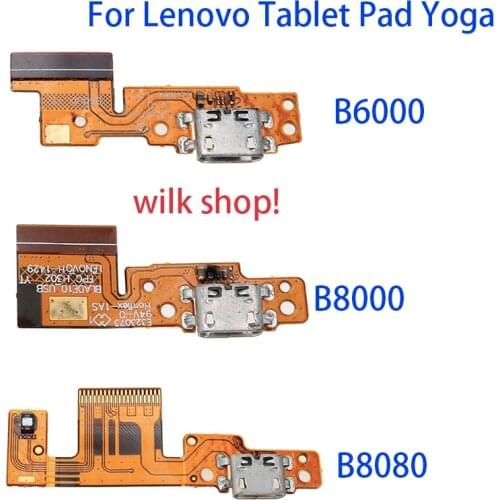 For Lenovo Tablet Pad Yoga 8 B6000 B8080 Yoga 10 B8000 B6000 USB Charging Port Flex Cable Micro Dock Connector PCB Board