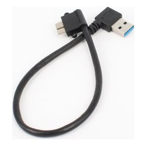 5pc/lot 90 Degree USB 3.0 Data Charging Cable A Male to Micro B Male Cable USB3.0 Cable Adapter Right angle HDD Case Up Down