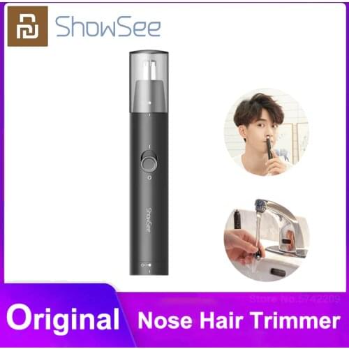 2020 New Showsee Electric Mini Nose Hair Trimmer Portable Ear Nose Hair Shaver hair Clipper Waterproof Safe Cleaner