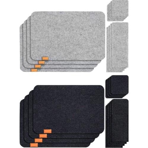 Placemats for Dining Table Set of 4 Place Mats, 4 Coasters for Drinks and 4 Cutlery Pouches