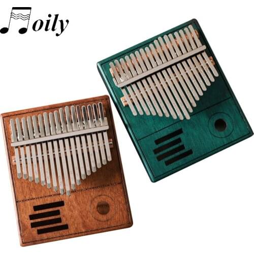 New 17 key kalimba Mahogany Thumb Piano Body Musical Instruments Calimba Cute Marimba Christmas Music Gift mbira with Hammer