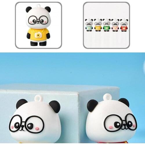 Smooth Surface Glasses Wearing Soft Glue Handbag Pendant for School Bag