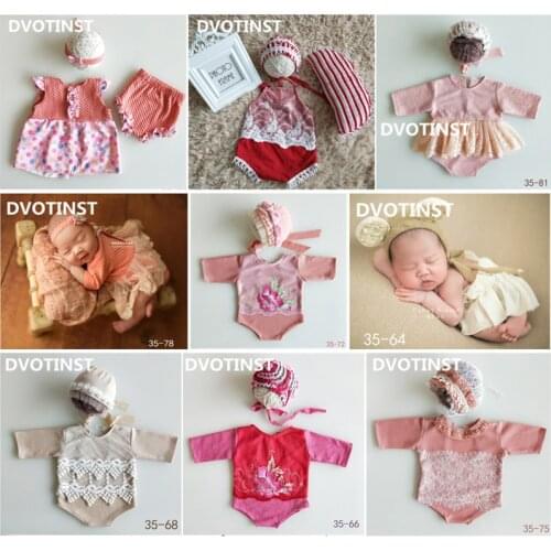 Dvotinst Newborn Baby Photography Clothes Props Fotografia Headwear+Bodysuit 2pcs Set Cosplay Costume Studio Shooting Photo Prop