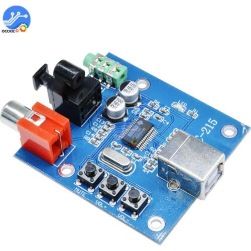 PCM2704 USB DAC USB Power fiber optic coaxial analog output for Raspberry Pi Raspbian RaspBMC Windows 7 need no drive
