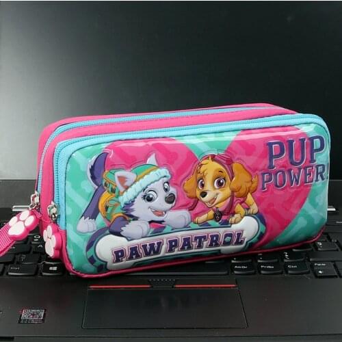 Paw Patrol Primary School Pupils Pencils Cases Dog Men Women Kindergarten Sudent Preschool Storage Bag Stationery Pencils Cases