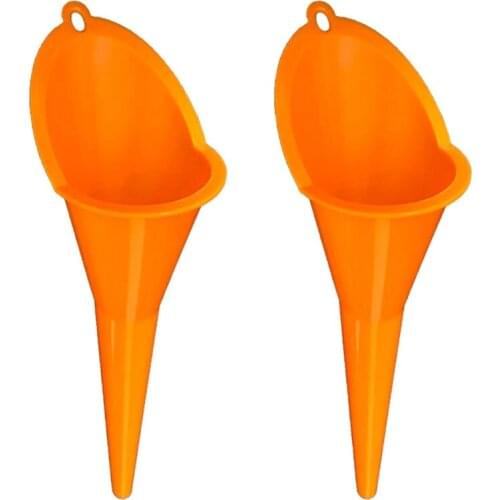 28*6.8cm Neck Funnel Oil Plastic Dropper Car Refueling Filler For Touring