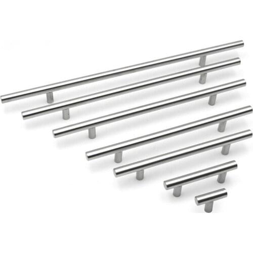 Stainless Steel Kitchen Door Cabinet T Bar Handle Pull Knob cabinet knobs furniture handle cupboard drawer handle 50mm-500mm