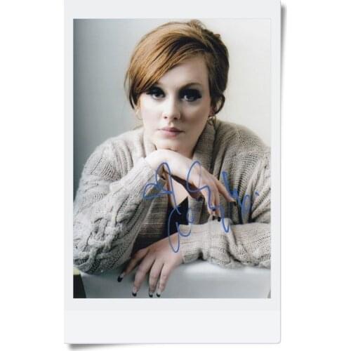 Signed Adele Adkins autographed photo 7 inches free shipping 09201703