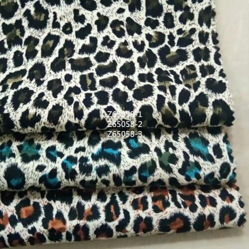 100 cotton woven garment fabrics. Classic leopard print. Army training camouflage clothing textiles, sheets, T-shirts, clothing