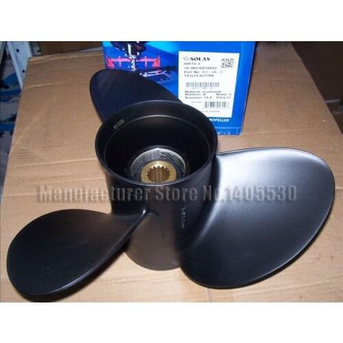 Top quality Stainless Steel Propeller 17" for Yamaha 120-225hp outboard motors YE3x14.8x17RB 15slots made in Taiwan