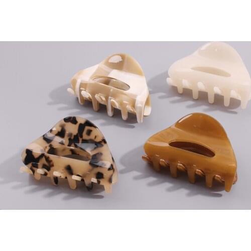 4-5 PCS Korean Fashion Acrylic Hair Claws Hair Clips Geometric Hair Clamp Grab Butterfly Barrettes Hairpins Headwear Ornament