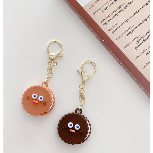 Cute Cartoon Biscuit Anime Anti-lost Full Protective Cover Soft Location Tracker Protect for AirTags Bluetooth Tracker Accessory