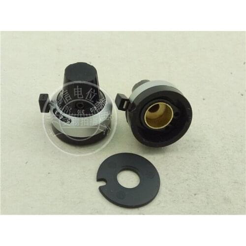 5pcs WXD3-13 3590S potentiometer knob with scale / potentiometer lockable cap 4mm 6mm 6.35mm