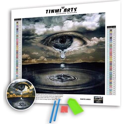 5D Diamond Painting Full Round for Adults DIY Mosaic Cross Stitch Pattern Handmade Embroidery Kits Wall Decor Tears of Angels