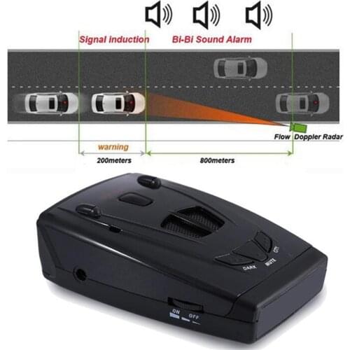 Best STR535 Anti radar car detector Full Band Laser 360 Russian vioce LED X K NK Ku Ka Car Radar Car Detector