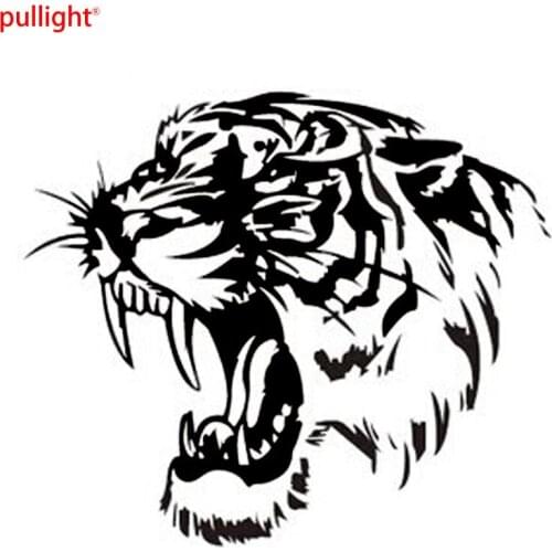 Car Sticker Decals TIGER Head Hood Of Car And Motorcycle Side SUVs Bumper Car Window Car Stickers Steller