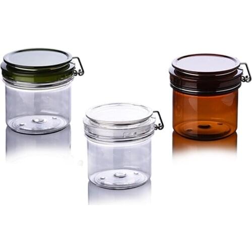 200ML 200Gplastic PET bottle jar pot for mask cream moisturizer gel body scrub facial cleanser skin care cosmetic packing