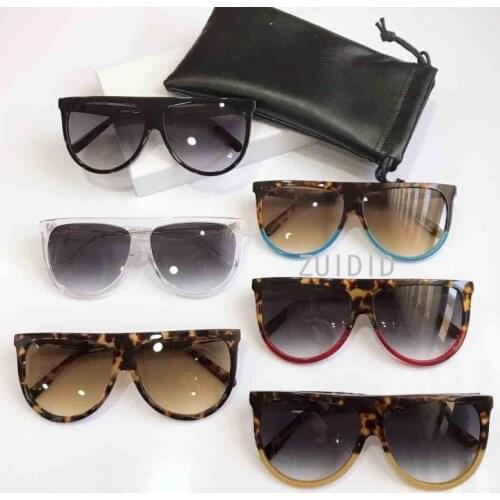 Oversize Big Square Clear Frame Cl41435/s Acetate Sunglasses Steampunk Women Unisex Gradient Lenses Driving Shapes Luxury Brand