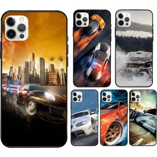 Luxury Car Drift Cover Case For iPhone XR X XS MAX 12 Mini 11 Pro Max 5S 6S 7 8 Plus SE 2020 Coque