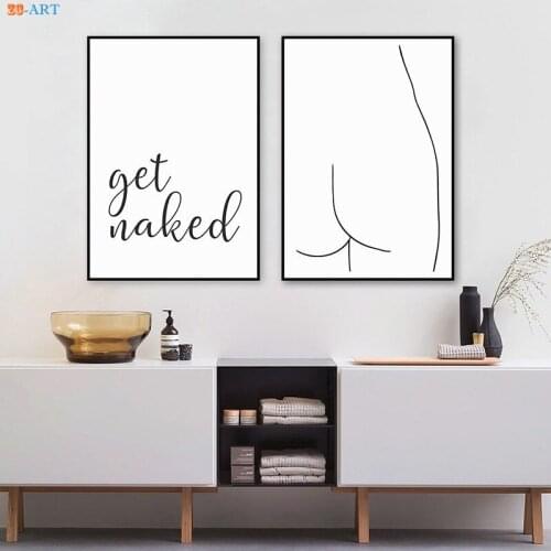 Bathroom Decor Minimalist Wall Art Quotes Poster Picasso Stick Figure Print Canvas Painting Picture Decoration No Frame
