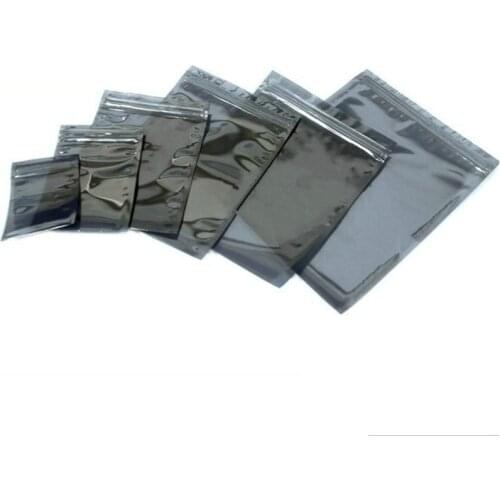DHL 22*24cm Reclosable Anti-Static Shielding Bags ESD Antistatic Pack Bag Ziplock Zipper Pack Anti Static Storage Packing Bag
