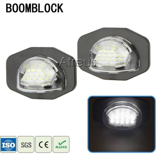 For Toyota Corolla Auris Alphard Sienna Wish Scion XB XD Urban Car LED License Plate Lights 12V SMD3528 LED Number Plate Lamp