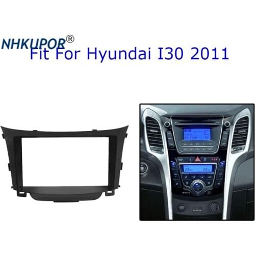 Double 2 DIN Car Radio Fascia For Hyundai I30 2011 DVD Panel Plate Stereo Dash Install Frame Kit
