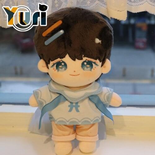 Yuri Singer Song Yaxuan Star Plush 20cm Doll Toy with Clothes Costume Collection Stuffed Soft BJYX Gift C