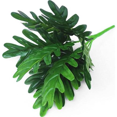 Artificial Plant Home Decoration For Living Room Bedroom Spring Rain Leave Simulation 2019 Hot Selling