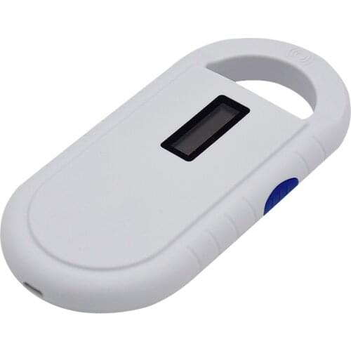 ISO11785/84 FDX-B Pet microchip Scanner Animal RFID Tag Reader dog reader Low Frequency Handheld RFID Reader with Animal Chip