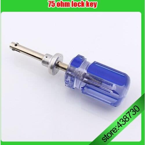 Cable TV F head series cable connection 75 ohm lock key branch key 4 inches branch key