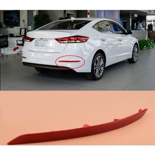 Red Plastic Rear Right Bumper Reflector Tail Fog Light Brake Singal Lamp 92406F2000 Fit for Hyundai Elantra 2017 2018