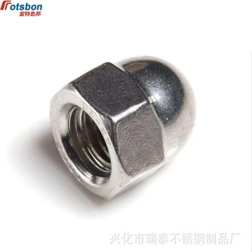 M3/M4/M5/M6/M8 Hexagon Domed Cap Ecrou 304 Steel Acorn Nuts Ball Head Cap Nut Round Head Cejilla Cache Vis Caps for Bolts DIN917
