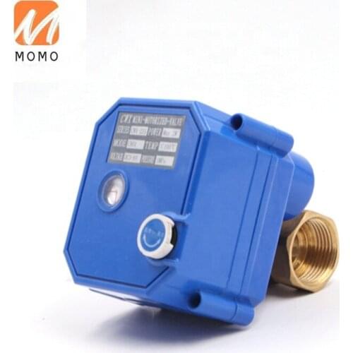 Motorized valve brass ss304 mini electric actuator water control valve 3v 5v 6v 12v 24v 110v 220v DN15 DN20 DN25