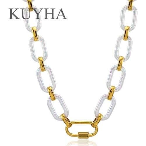 Trendy Bridal Gold Jewelry Sets Crystal Cute acrylic Necklace and Bracelet set Femme Accessory