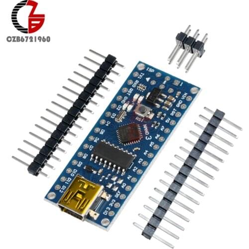Nano V3 ATmega168 CH340 CH340G Microcontroller Board Mini USB UART Interface 16MHz 3.3V-5V