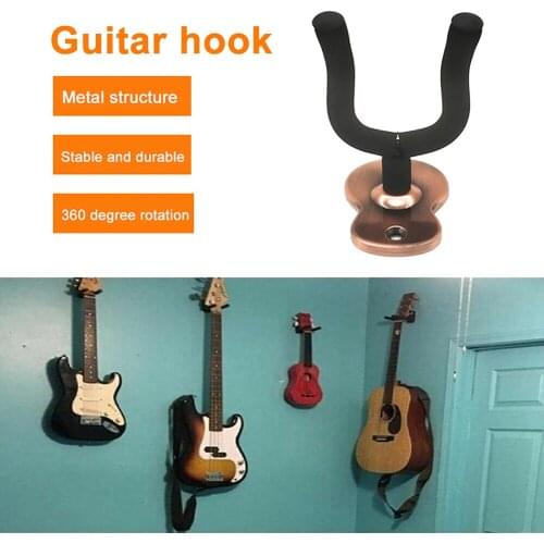 WWall Mount Guitar Hanger Hook Holder Rack Stand Display for Acoustic Guitar Ukulele Violin Bass Mandolin Banjo Instrument Tools