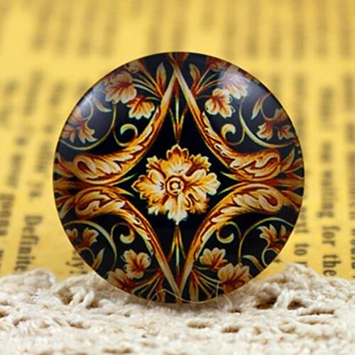 New Fashion 5pcs/Lot 25mm Handmade Photo Glass Cabochons F4-13