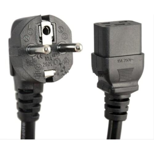 New Arrival 1.2m C13 IEC Kettle to European 2 pin Round AC EU Plug Power Cable Lead Cord PC