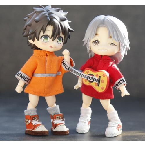 Ob11 baby clothes BJD DDF YMY spot Piccodo plain body GSC can wear high collar casual shirt doll clothes