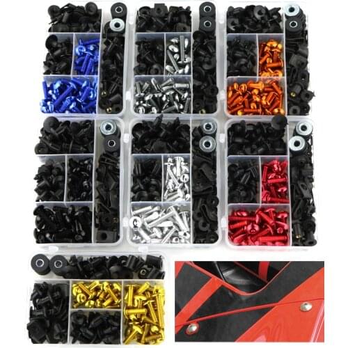 Fit For Suzuki HAYABUSA GSX1300R GSXR 1100 GW250F B-King Complete Fairing Bolts Kit M6 M5 Nuts Windshield Bolts Fairing Clips
