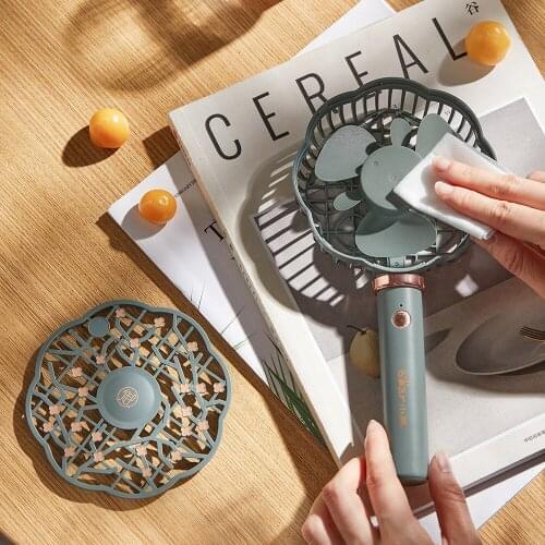 Handheld Usb Electric Fan Low Noise Student Dormitory Charging Portable Desktop Mini Table Fan