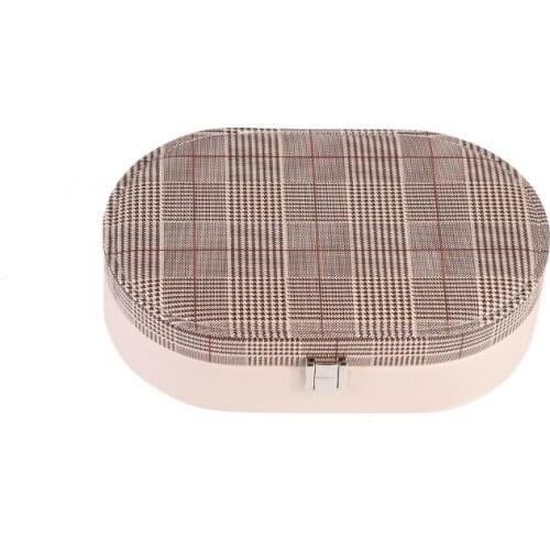 Simple cosmetics storage box single-layer Oval jewelry watch decorative box multi-color optional