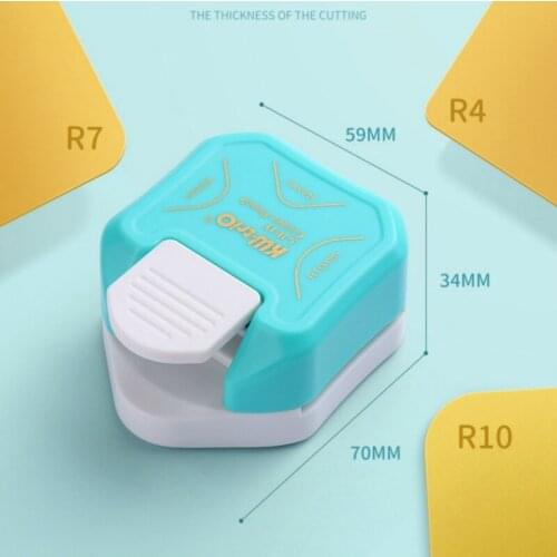 R4 R7 R10 3 In 1 Corner Rounder Paper Punches Border Punch Round Corner Paper Cutter Card Scrapbooking for DIY Handmade Crafts