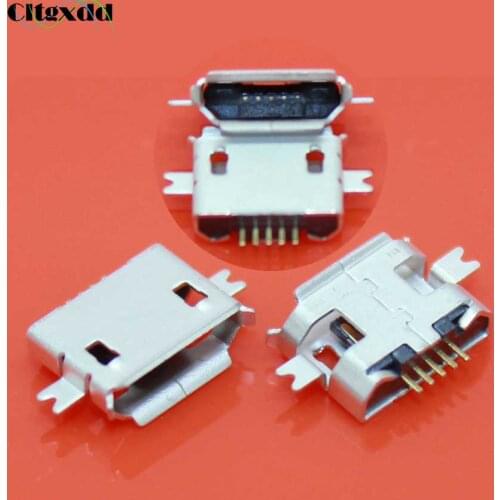 Cltgxdd Micro USB Connector 5P Female Charging Tail Socket for Xiaomi 1S Nokia 8600 Moto MB525 MB525+ ZTE Samsung Huawei Lenovo